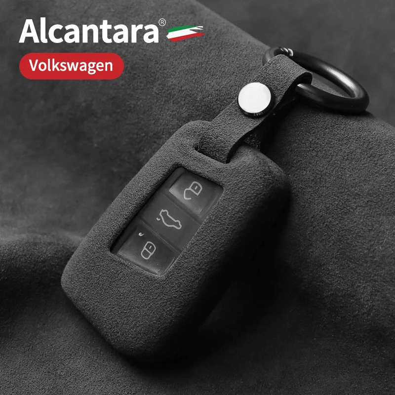 Alcantara Araba Uzaktan Anahtar Kılıfı Volkswagen Passat İçin B8 Varyant Alltrack Estate Magotan Arteon Çekim Fren 3H7