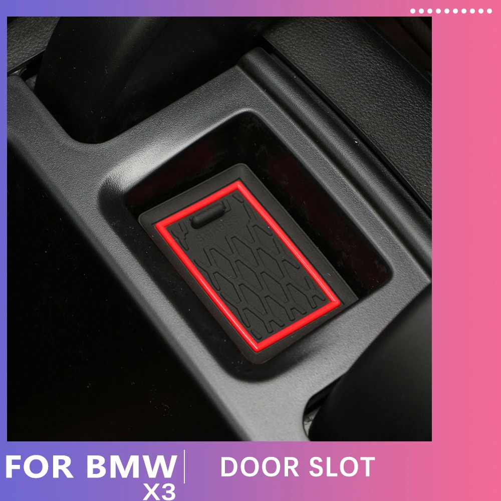 Kaymaz Kapısı Yuvası Kupası Mat BMW X3 2018 2020 2021 Kapı Oluk Paspaslar kaymaz Ped Aksesuarları Araba sticker